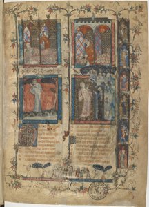 Miniatur aus einem Manuskript des Roman de la Rose von Guillaume de Lorris und Jean de Meun von Master of the Rose novels