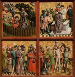 Altarbild mit der Passion Christi, um 1440er von Master of the Schlägl Altarpiece