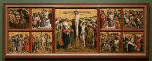 Altarbild mit der Passion Christi, ca. 1440er von Master of the Schlägl Altarpiece