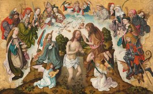 Die Taufe Christi, ca. 1485-1500 von Master of the St Bartholomew Altarpiece