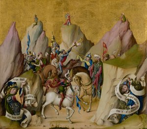 Das Treffen der drei Könige, mit David und Jesaja (recto); Die Himmelfahrt der Jungfrau (verso)