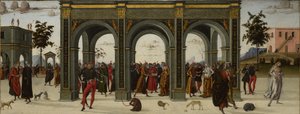 Die Geschichte von Griselda. Teil II: Exil, um 1490-1495 von Master of the Story of Griselda