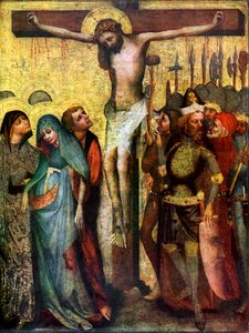 Kreuzigung, vor 1400 von Master of the Trebon Altarpiece