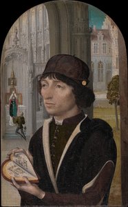 Junger Mann mit einem Buch, ca. 1480 von Master of the View of Sainte
