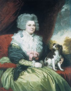 Dame mit Hund