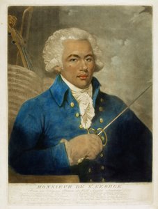 Monsieur de St. George, graviert von W. Ward, 1788 von Mather Brown