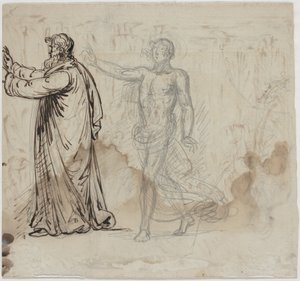 Drei Figuren (verso)