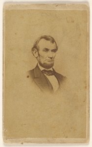 Gravur von Abraham Lincoln nach einem Foto von Mathew B. Brady