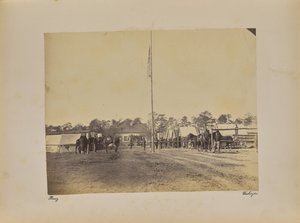 Fort Brady 1st Connecticut Artillery. Bau der Winterquartiere
