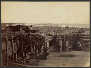 Befestigungen, Manassas, besetzt von der 13. Mass.