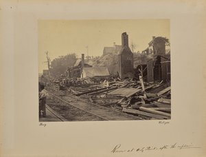 Ruinen bei City Point - Nach der Explosion von Mathew B. Brady