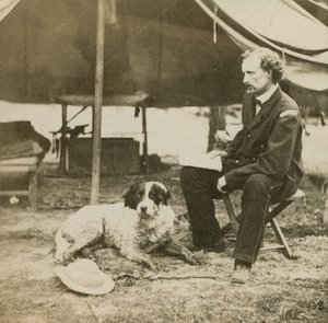 General Custer (1839-76) an seinem Hauptquartier, ca. 1864 von Mathew B. Brady