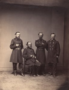 General William Ward und Stab