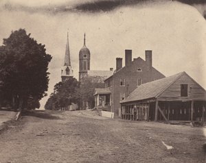 Zweites Korps Krankenhaus, Washington, D.C., ca. 1863 von Mathew Brady