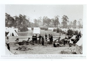 Yankee-Hauptquartier, Camp Whinfield, 3. Mai 1862 von Mathew B. Brady