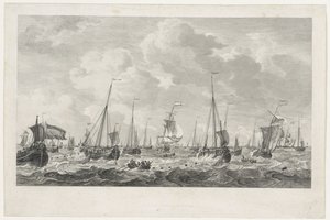 Heringsfischerei, 1781 von Mathias de Sallieth