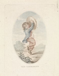 Junge mit Tamburin von Mathias de Sallieth