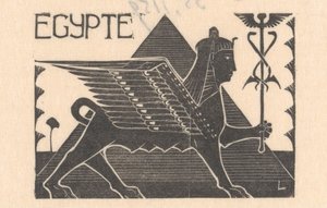Sphinx und Pyramide von Mathieu Lauweriks