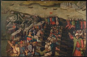 Die Belagerung von Malta: Eroberung von St. Elmo, 23. Juni 1565, spätes 16. Jahrhundert von Matteo Perez d