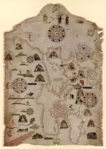 Karte des Mittelmeers, des Schwarzen Meeres und der Küsten Westeuropas und Nordwestafrikas, ca. 1559