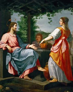 Jesus und die Samariterin (Barock) von Matteo Rosselli