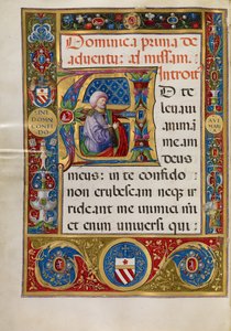 Initiale A: König David