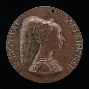 Isotta degli Atti, Geliebte 1446, dann Ehefrau nach 1453, von Sigismondo Malatesta [Vorderseite]