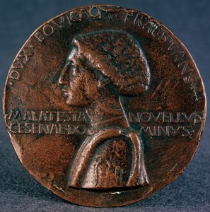 Medaille zu Ehren von Sigismondo Pandolfo Malatesta Vorderseite, 1446 von Matteo di Andrea de Pasti