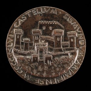 Das Schloss von Rimini [Rückseite] von Matteo di Andrea de Pasti