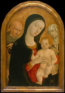 Madonna mit Kind und den Heiligen Franziskus und Katharina von Siena, ca. 1476-80