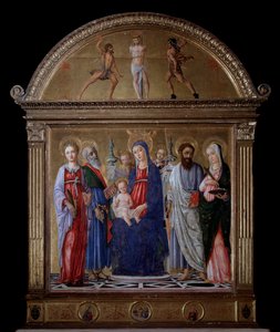 Jungfrau mit Kind und den Heiligen Bartholomäus, Katharina, Lucia und Matthäus