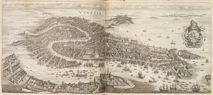 Panorama von Venedig. Aus Newe Archontologia cosmica von Johann Ludwig Gottfried, 1646