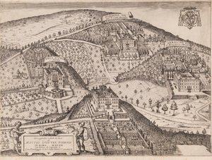 Blick auf Frascati und Umgebung von Matthaus Greuter