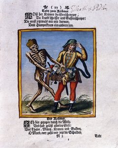Der Tod und der Hausierer, ca. 1710