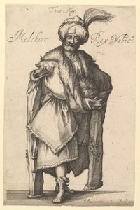 Melchior, nach der Drei Magier Serie von Jacques Bellange