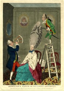 Lächerlicher Geschmack oder die Absurdität der Damen, 1771