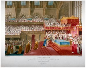 Krönung von König George IV., Westminster Hall, London, 1821-1824
