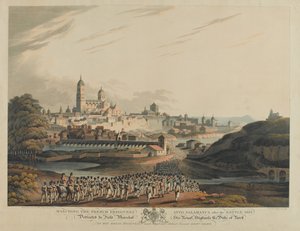 Französische Gefangene nach der Schlacht nach Salamanca marschierend, 1812 von Matthew Dubourg