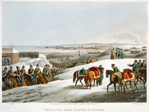 Die Verbündeten vor Danzig im Winter, 1818 von Matthew Dubourg