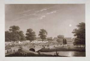 Blick auf den Serpentine und den Hyde Park, London, 1814