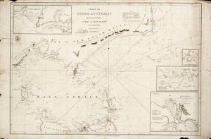 Karte der Bass-Straße von Matthew Flinders