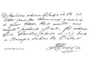 Teil eines Briefes von Matthew Prior, dem Dichter von Matthew Prior
