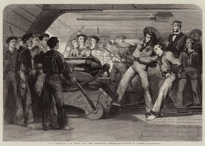 Marineausbildung an Bord der HMS Britannia, Portsmouth, Unterricht in Artillerie