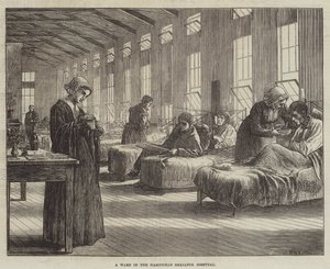Eine Station im Hampstead-Pockenkrankenhaus von Matthew White Ridley