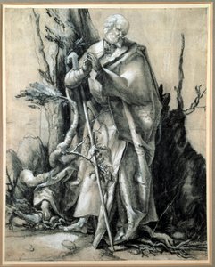 Ein Heiliger im Wald (Studie)