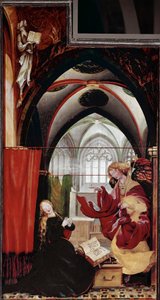 Die Verkündigung, Isenheimer Altar von Matthias (c.1480 1528) Grunewald