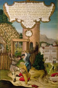 Die Weinbauern töten den Erben des Weinbergbesitzers, Darstellung der Lehre Christi 