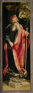 St. Antonius der Einsiedler, vom Isenheimer Altar, ca. 1512-1516 von Matthias Grünewald