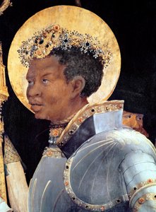 St. Mauritius (Detail) von Matthias Grünewald