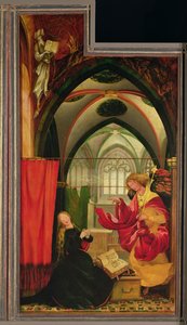 Der Isenheimer Altar. Linker Flügel: Verkündigung